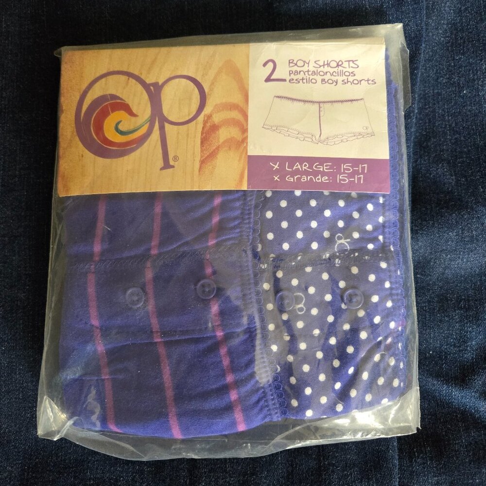 OP NWT Ladies XL "Boy Shorts"